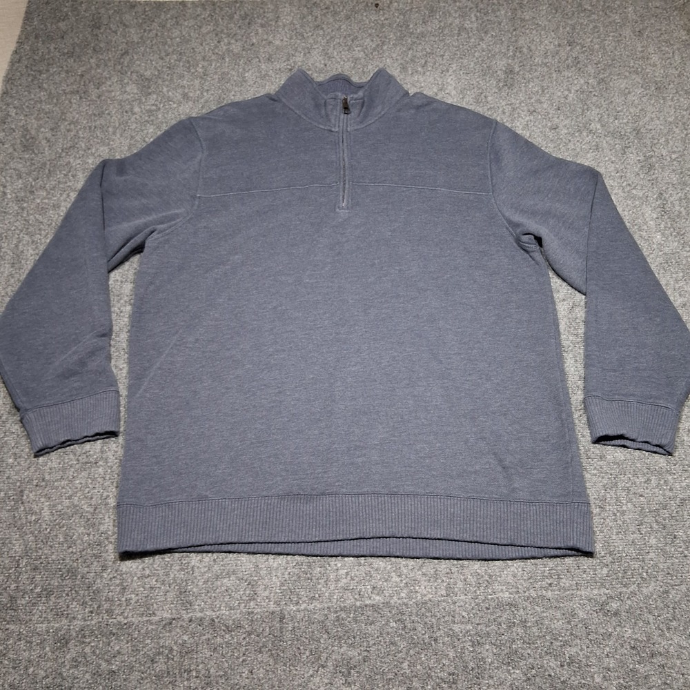 Mens Arrow Quarter Zip Sweater Long Sleeve Size: XXL Color Blue‎
